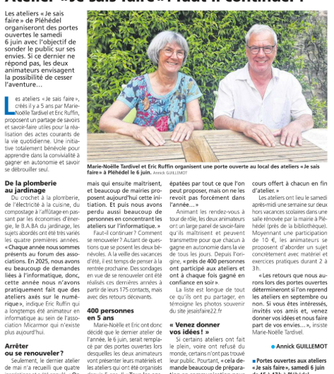La presse d&rsquo;Armor le 3 juin 2026